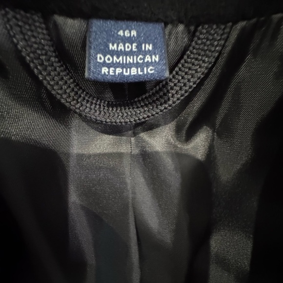 Men’s Hathaway Platinum Wool and Cashmere Blend Black Long Dress Coat- Size 46R - Picture 6 of 7